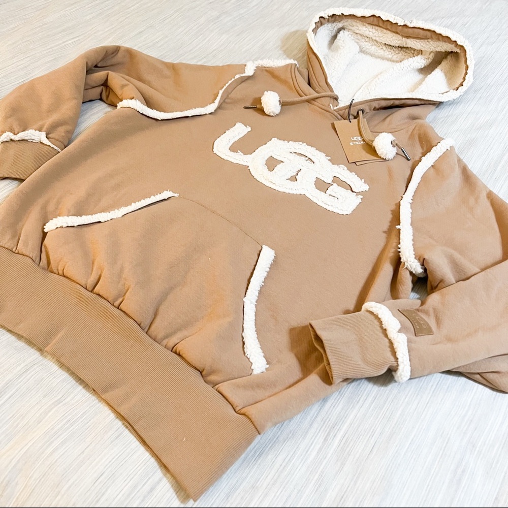 UGG x TELFAR Logo Hoodie in Chestnut NWT -IN HAND 🔥🔥😳 - Picture 3 of 16